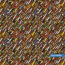 Купить Тетрадь, 80 листов, 195х195, нелин. (Скетчбук), Эксмо, Серия Яркие краски, тв.обл., мат.лам., евроспираль — Фото №1