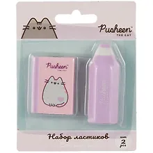 Купить Ластики 02шт "Pusheen" книжка и карандаш, блистер — Фото №1