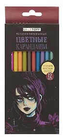 Купить Карандаши цветные 12 цветов, "Metallic. Стиль", Listoff — Фото №1