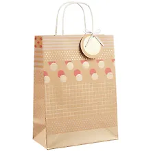 Купить Пакет А4 30*22*11 Dots and Lines жен., крафт — Фото №1