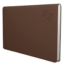 Купить Планинг дат. 2027г. 64л "Soft Touch" американо, иск.кожа, интегр.переплет, тонир.блок, скругл.углы, ляссе, инд.уп — Фото №1