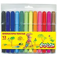 Купить Фломастеры Каляка-Маляка, толстые 12 цветов — Фото №1