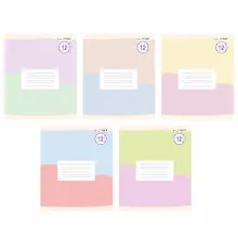 Купить Тетрадь в крупную клетку Listoff, "Моя тетрадь (Универсальная плашка)", 12 листов, в ассортименте — Фото №1