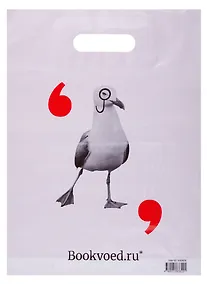 Купить Пакет упаковочный "Буквоед" 30*40, выруб.ручка, Чайка, п/э — Фото №1