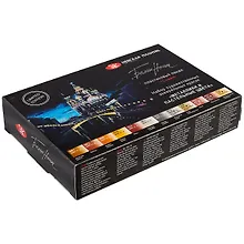 Купить Краски акварельные 12цв художественные "Белые ночи", металлики и пастельные оттенки, в кюветах, ЗХК — Фото №1