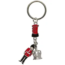 Купить Брелок London Корона, солдат и почтовый ящик (металл) (12-07370-8979) — Фото №1