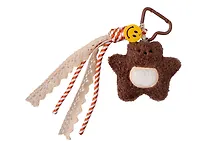 Купить Брелок обвес на сумку «Мишка коричневый» (текстиль) (9см) — Фото №1