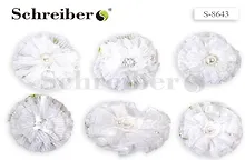 Купить Резинка для волос Schreiber/Шрайбер Белый бант, на картонной подложке, в ассортименте S 8643 — Фото №1