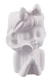 Купить Кашпо-органайзер Девочка с леденцом (гипс) (8х13х7) (7503607) — Фото №1