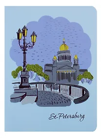 Купить Записная книжка А6 24л кл. "Исаакиевский собор", тонир. внутр. блок, сшивка — Фото №1
