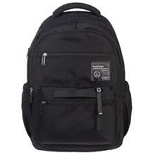 Купить Рюкзак для мальчиков ПОЙНТ-Чёрный 47*31*17,5см, 2 отделения, 4 кармана, светоотражающая нагрудная стяжка — Фото №1