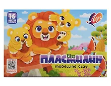 Купить Пластилин 16цв 240гр "ZOO" к/к., стек, Луч — Фото №1