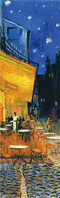Купить Закладка с резинкой «Ван Гог. Ночная терраса кафе» — Фото №1