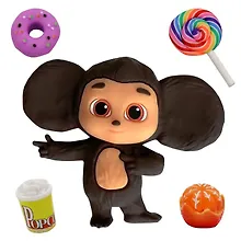 Купить Фигурка Чебурашка, черничный пончик, 5 аксессуаров, Funky Toys, (4х16х22), (CHE2405-1) — Фото №1