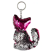 Купить Брелок с пайетками Котик (текстиль) — Фото №1