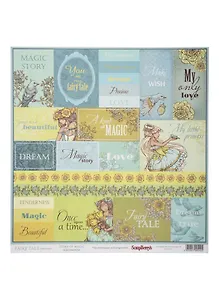 Купить Бумага для скрапбукинга 30,5х30,5 см 180 гр/м двусторон Сказка про Фей Сказка — Фото №1