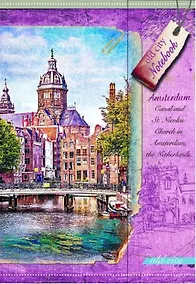 Купить Записная книжка, Феникс+ А6 (102*148мм) 120л. Notebook Старый город тверд. обл. на магн. застеж. тис.фольг. 3 — Фото №1