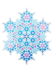 Купить Плакат вырубной А4 "Снежинка" — Фото №1