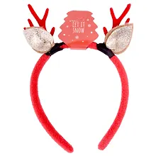 Купить Ободок новогодний Рожки (текстиль) (12-6037-06013-1) — Фото №1