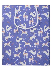 Купить Пакет А4 32*25 "Spirit"синий, НГ, бум.мат.ламинат — Фото №1