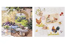 Купить Салфетки для декупажа "Внутренний дворик-2"  - 2 шт. — Фото №1