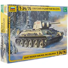 Купить Сборная модель ЗВЕЗДА Советский средний танк Т-34/76 обр.1943г. УЗТМ — Фото №1