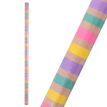 Купить Бумага упаковочная 70*100см "Неоновая полоска на крафте" крафт, инд.уп. — Фото №1