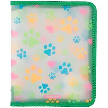 Купить Папка для тетрадей A5+ "Neon Paws" молния с трех сторон, пластик, Erich Krause — Фото №1