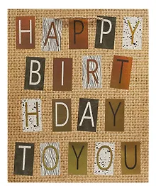 Купить Пакет А4 32*26*12,5 "Сraft bithday" нейтр. бум.мат — Фото №1