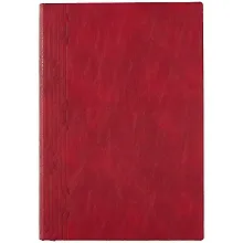 Купить Ежедневник недат. А5 160л "Вачетто" красный, кожзам, мягкий переплет, тонир.блок, ляссе — Фото №1