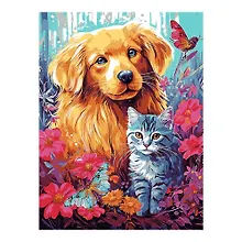 Купить Картина по номерам на картоне 28,5х38 см "Сладкая парочка" — Фото №1