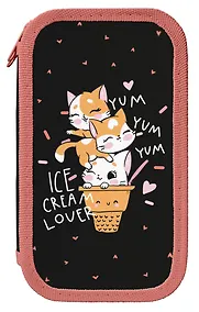 Купить Пенал 2 отделения "Котопончик" 19*10,5 см — Фото №1