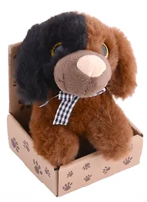 Купить Собачка с пятнышком в крафт коробке (12-01568-570) — Фото №1