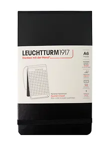 Купить Записная книжка A6, 92 листа в клетку "Portrait Pocket", твердая обложка, черный, Leuchtturm1917 — Фото №1