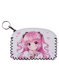 Купить Кошелек на молнии Аниме Девушка с бантиком (Сёдзё) (цветная) (9х13) (кожзам) — Фото №1