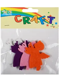 Купить Набор для творчества Вырубка из фетра ангелы, 4шт, 6см — Фото №1