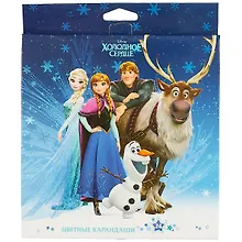 Купить Карандаши цветные Disney, "Холодное сердце", 24 цвета — Фото №1
