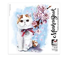 Купить Скетчбук для маркеров "ВЕСЕННИЙ КОТ", 19.5 х 19.5 см, 40 листов — Фото №1