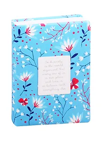 Купить Ежедневник недат. А5 160л Romantic синий, иск.кожа, обл.поролон, нашивка с тиснением, ляссе — Фото №1