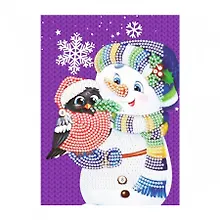 Купить Алмазная мозаика Открытка 13х18см Счастья в Новом Году! (Арт. М-9348) — Фото №1