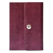 Купить Ежедневник-органайзер Феникс+ А6+(13,5*18,5см) 320стр. недатированный Рептилия бордовый металлик, твердый переплет — Фото №1