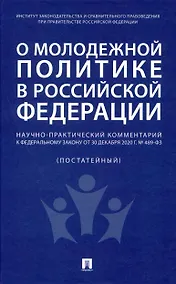 Купить О молодежной политике в Российской Федерации. Научно-практический комментарий к Федеральному закону от 30 декабря 2020 г. № 489-ФЗ — Фото №1