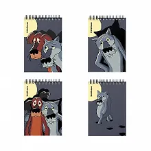 Купить Блокнот А6 80л кл. "Жил-был Пес" клетка, офсет 60г/м2, спираль, Erich Krause — Фото №1