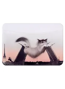 Купить Чехол для карточек горизонтальный СПб Кот, Дворцовый мост, Петропавловская крепость — Фото №1