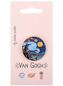 Купить Значок My favorite painter Винсент Ван Гог Звездная ночь (металл) (12-08599-944) — Фото №1