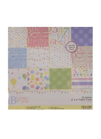 Купить Бумага для скрапбукинга Happy Birthday... (11062706) (25л. х 12 дизайн.) (15,2х15,2см) (упаков — Фото №1