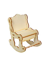 Купить Мебель для кукол Кресло-качалка (2160491) (8х11,5х13) (игрушка из дерева) (упаковка) — Фото №1