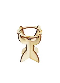 Купить Подставка под яйцо (151680) (50х50х70мм) (игрушка из дерева) (упаковка) — Фото №1