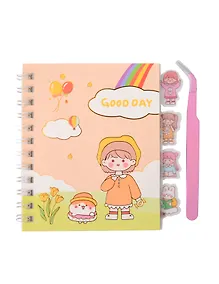 Купить Набор декоративных наклеек в блокноте, 12 листов, в комплекте с пинцетом. Размер 90х110 мм, Артикул 7281 — Фото №1