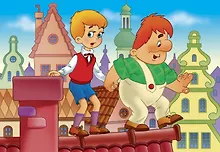 Купить Пазл Малыш и Карлсон: Опасная прогулка Step puzzle 24 макси 70007 — Фото №1